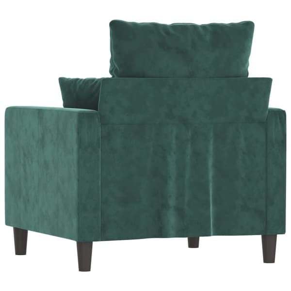 vidaXL lænestol 60 cm velour lysegrøn