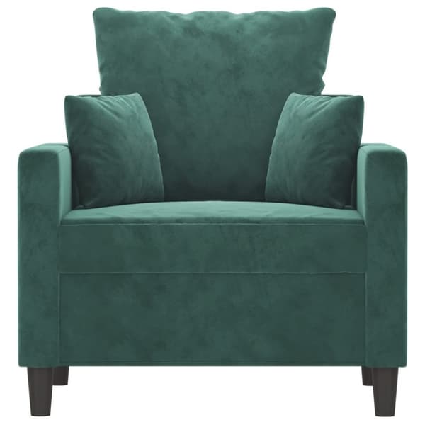 vidaXL lænestol 60 cm velour lysegrøn