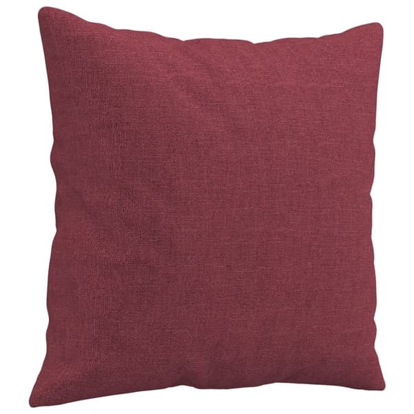 vidaXL 2-personers sofa med pyntepuder 120 cm stof vinrød