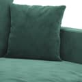 Miniatyrbillede 4 af 7: vidaXL sofasæt 2 dele med hynder velour mørkegrøn