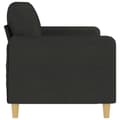 Miniatyrbillede 3 af 8: vidaXL 3-personers sofa 180 cm stof sort