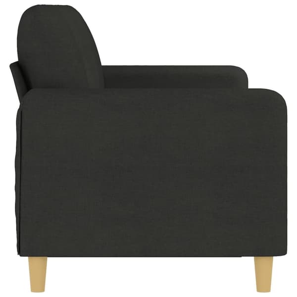 vidaXL 3-personers sofa 180 cm stof sort