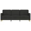 Miniatyrbillede 2 af 8: vidaXL 3-personers sofa 180 cm stof sort