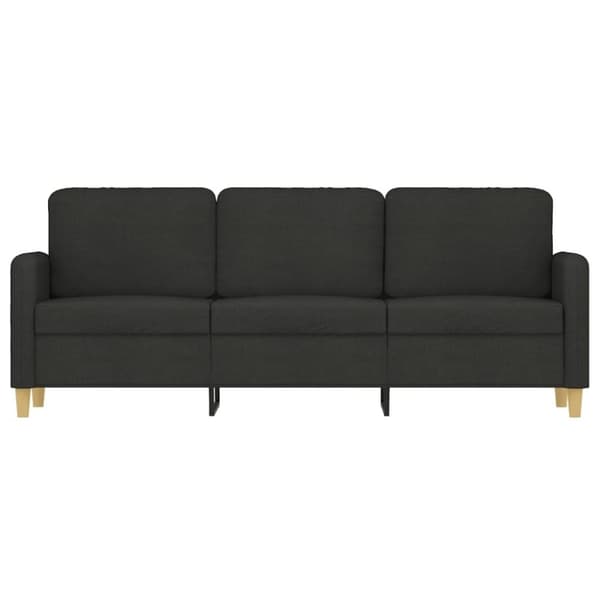 vidaXL 3-personers sofa 180 cm stof sort