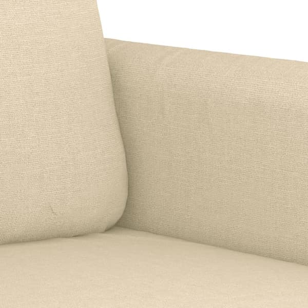 vidaXL sofasæt 2 dele med hynder stof cremefarvet