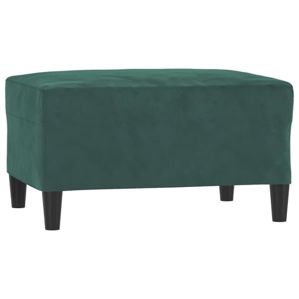 vidaXL sofasæt 4 dele med hynder velour mørkegrøn
