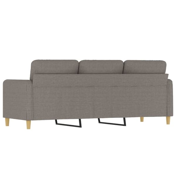 vidaXL 3-sitssoffa taupe 180 cm tyg