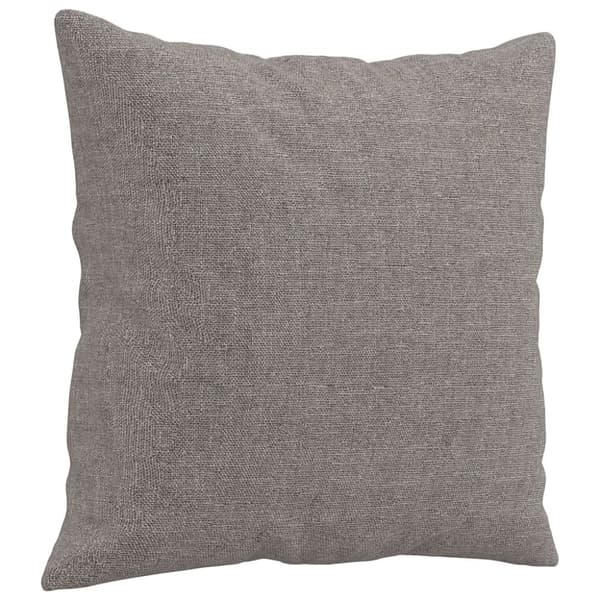 vidaXL 3-personers sofa med pyntepuder 180 cm stof gråbrun