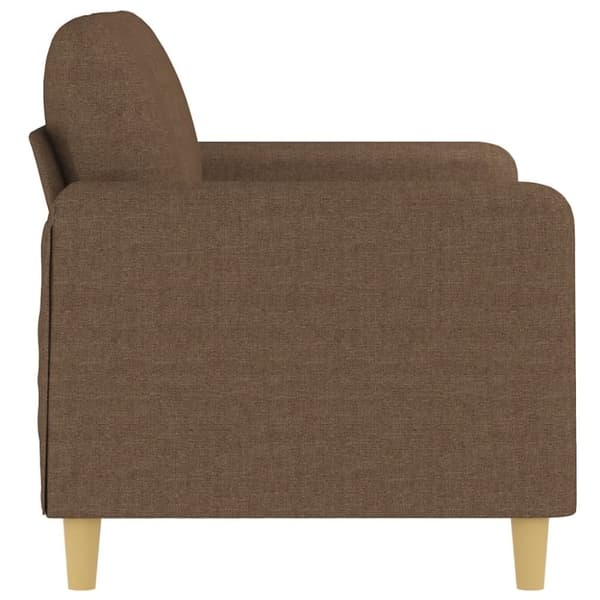 vidaXL 2-sitssoffa brun 120 cm tyg