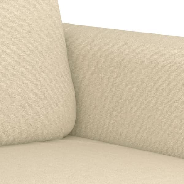 vidaXL lænestol 60 cm stof cremefarvet