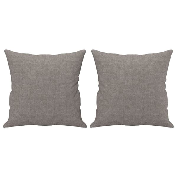 vidaXL sofasæt 2 dele med puder stof gråbrun
