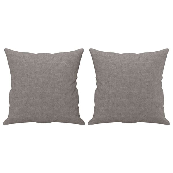 vidaXL sofasæt 4 dele med puder stof gråbrun