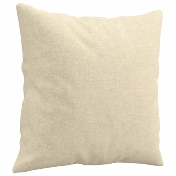 vidaXL sofasæt 2 dele med puder stof cremefarvet