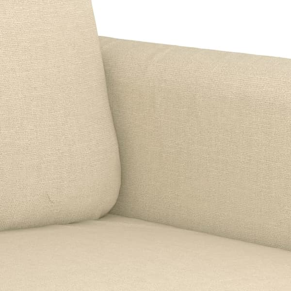 vidaXL sofasæt 2 dele med puder stof cremefarvet