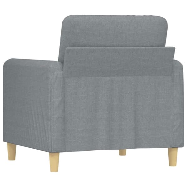vidaXL lænestol 60 cm stof lysegrå
