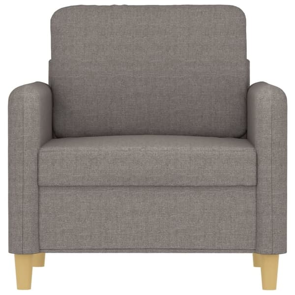 vidaXL Fåtölj taupe 60 cm tyg