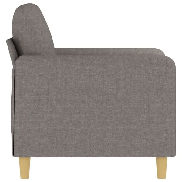 vidaXL Fåtölj taupe 60 cm tyg