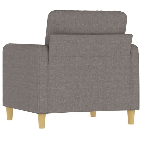 vidaXL Fåtölj taupe 60 cm tyg