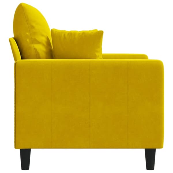 vidaXL Fåtölj Gul 60 cm sammet