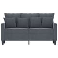 Miniatyrbillede 3 af 8: vidaXL 2-personers sofa 120 cm velour mørkegrå