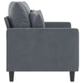 Miniatyrbillede 4 af 8: vidaXL 2-personers sofa 120 cm velour mørkegrå