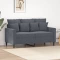 Miniatyrbillede 1 af 8: vidaXL 2-personers sofa 120 cm velour mørkegrå