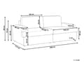 Miniatyrbillede 3 af 11: Flydersofa Taupe 3 Personers Moderne Blød Sofa Designsofa til Værelse Stofsofa