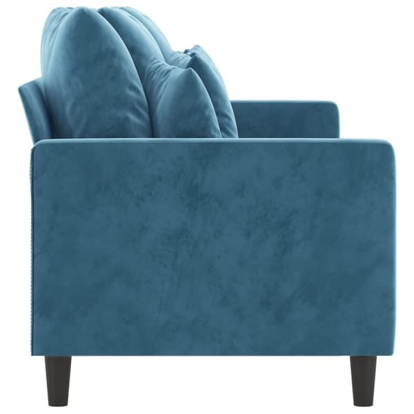 vidaXL 3-personers sofa 180 cm velour blå