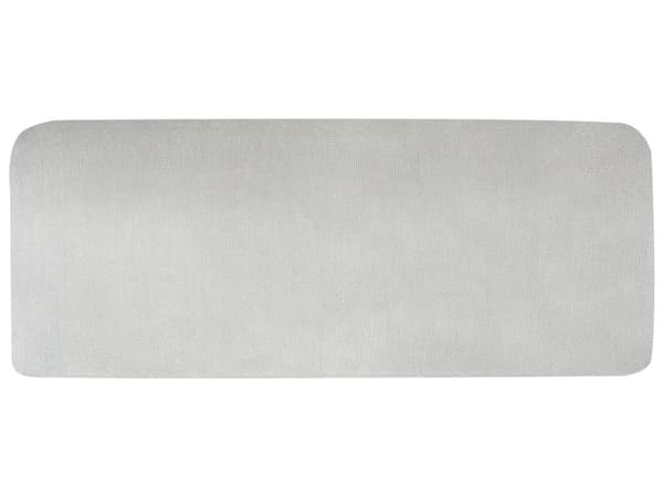 Hjørnesofa lysegrå 3-personers polstret Chenille stof med metalben højre L-form minimalistisk