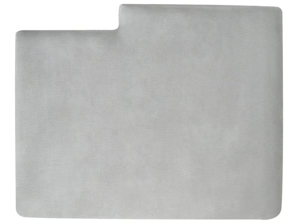 Hjørnesofa lysegrå 3-personers polstret Chenille stof med metalben højre L-form minimalistisk