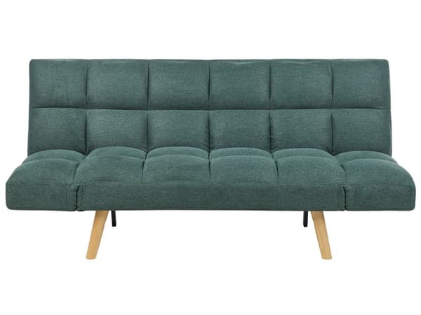 Vuodesohva tummanvihreä kolmelle kangas metallijalat tikattu säädettävä moderni retro