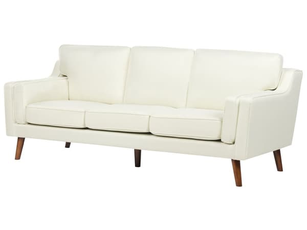 3-seters sofa i offwhite stoff Ben Eiketre Klassisk Stue fra midten av århundret
