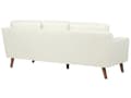 Miniatyrbilde 5 av 11: 3-seters sofa i offwhite stoff Ben Eiketre Klassisk Stue fra midten av århundret