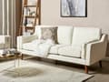 Miniatyrbilde 2 av 11: 3-seters sofa i offwhite stoff Ben Eiketre Klassisk Stue fra midten av århundret