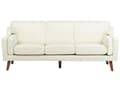 Miniatyrbilde 1 av 11: 3-seters sofa i offwhite stoff Ben Eiketre Klassisk Stue fra midten av århundret