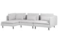 Miniatyrbilde 4 av 11: Modulær hjørnesofa i grått stoff, 3-seters seksjonssofa i moderne design Stue