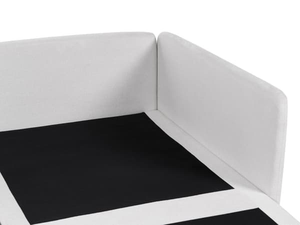 Modulær hjørnesofa i grått stoff, 3-seters seksjonssofa i moderne design Stue