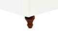 Miniatyrbilde 10 av 11: 3-seters sofa Hvit stoffkledning Rulleformede armer Treramme Kasteputer Moderne stue