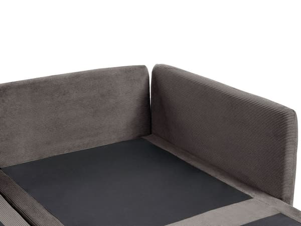 Modulær høyre hjørnesofa Brun kordfløyel 3-seters seksjonssofa Moderne design stue