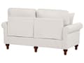 Pikkukuva 5 / 11: Sohva vaalea beige kangasverhoilu puu kahdelle irrotettava päällinen moderni tyyli