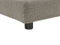 Miniatyrbilde 11 av 11: Hjørnesofa med taupefarget polyestertrekk Moderne U-formet 5-seter med puffer Ekstra puter Polstret ryggstøtte
