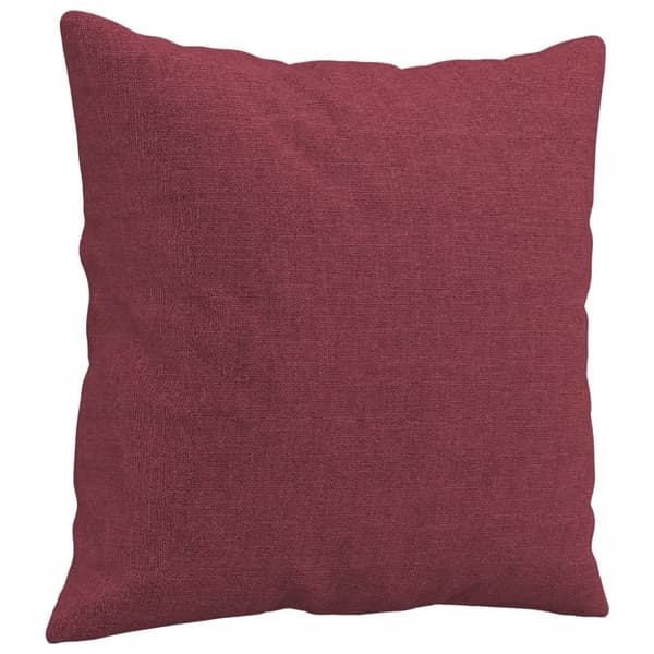 vidaXL 2-personers sofa med pyntepuder 140 cm stof vinrød