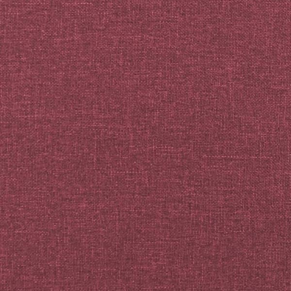 vidaXL 2-personers sofa med pyntepuder 140 cm stof vinrød