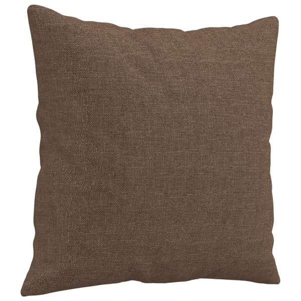 vidaXL 2-sits soffa med prydnadskuddar brun 140 cm tyg