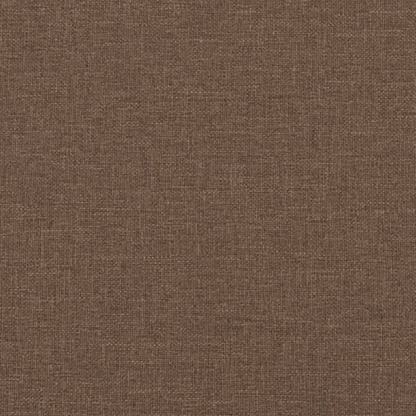 vidaXL 2-sits soffa med prydnadskuddar brun 140 cm tyg