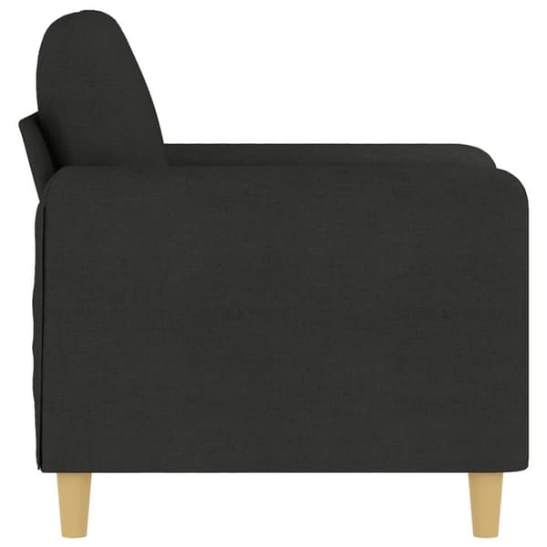vidaXL Fåtölj svart 60 cm tyg