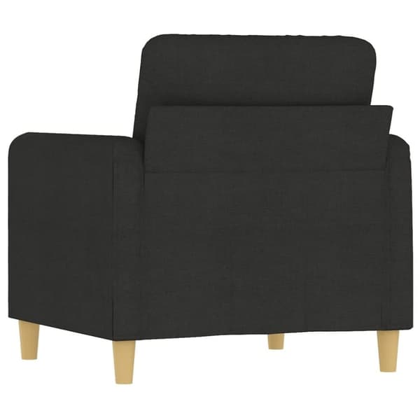 vidaXL Fåtölj svart 60 cm tyg