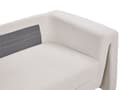 Miniatyrbillede 8 af 11: Sofa lys beige 3-personers med fløjlspolstring aftagelige pudebetræk moderne skandinavisk