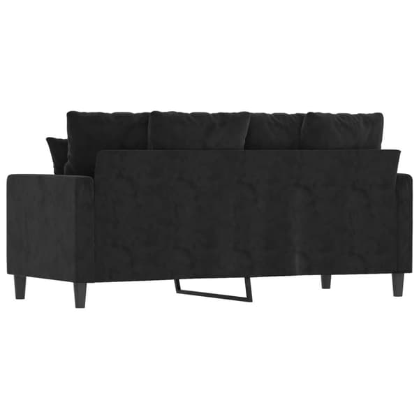 vidaXL 2-personers sofa 140 cm fløjl sort