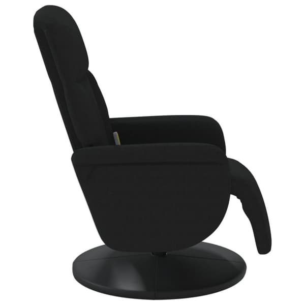 vidaXL Massagefåtölj med fotstöd svart sammet